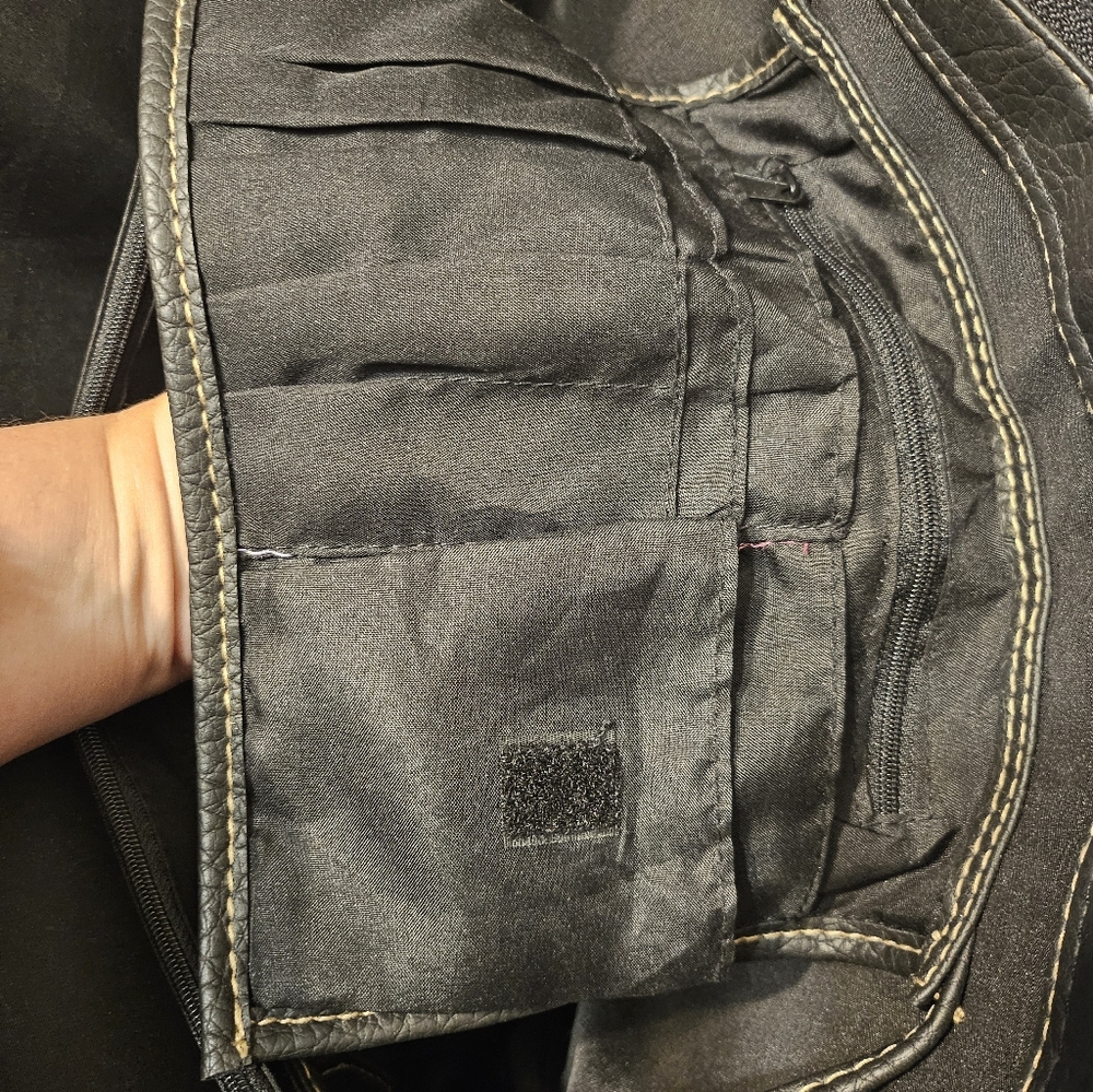 Rosetti Black Shoulder Purse/tote/computer Bag - Picture 10 of 11
